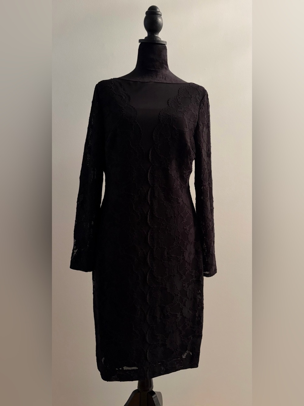 Ralph Lauren Black Lace Dress - Size 12